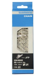 Reťaz 10-rýchlostná Shimano HG95 XTR/XT/SLX/Saint s reťazovým čapom