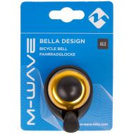 Zvonček na bicykel M-Wave Bella Design Mini ø36mm - zlatý (na karte)