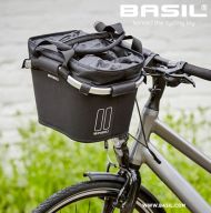 Košík na bicykel Basil Classic Carry All Front 15 litrov 28 x 37 x 25 cm - čierny