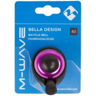 Zvonček na bicykel M-Wave Bella Design Mini ø36mm - ružový (na karte)