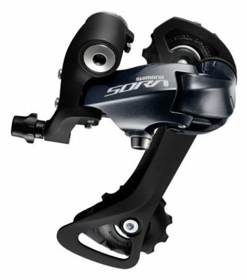 Zadná prehadzovačka 9-rýchlostná Shimano Sora RD-3000 SS top normal - čierna