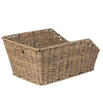 Košík na bicykel Basil Cento Rattan Look 47 x 34 x 22 cm - hnedý