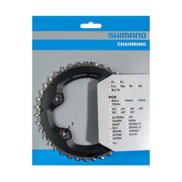 Reťaz 38T Shimano SLX FC-M7000 2x11 rýchlostí - čierna