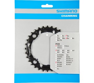 Reťaz 32T Shimano Deore FC-M590 - čierna