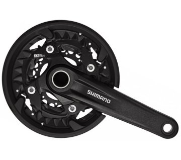 Kľuky MTB 3 x 10 rýchlostné Shimano FC-MT500 so 175 mm kľukou/40-30-22T - čierne