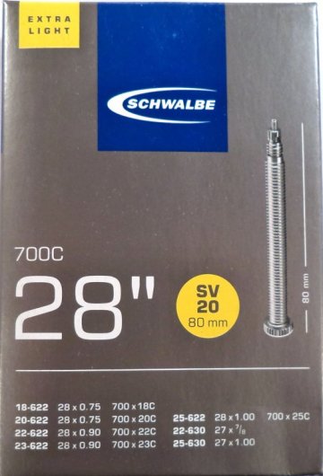 Duša Schwalbe Extra Light SV20 28