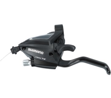 Nastavovač (vľavo) s brzdovou páčkou 3 rýchlosti Shimano ST-EF500 - 2 prsty - čierna