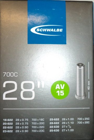 Duša Schwalbe AV15 28" / 18/28-622/630 - 40mm ventil