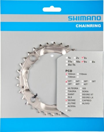 Reťaz 32T Shimano Deore FC-M532 - strieborná