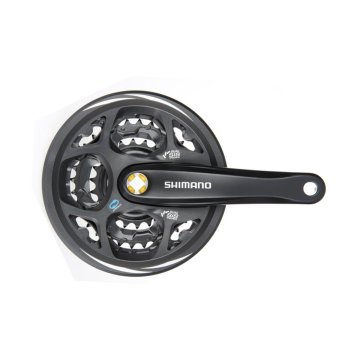 Kľuky 7/8 rýchlostné Shimano Altus FC-M311 42/32/22T s okrajom reťaze - čierna