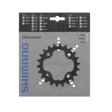 Reťaz 22T Shimano Deore FC-M590 - čierna