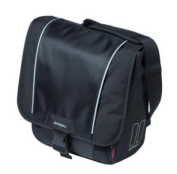 Taška na bicykel cez rameno Basil Sport Design Commuter Bag 18 litrov 31 x 18 x 31 cm - čierna