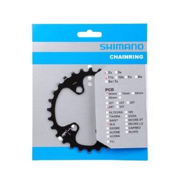 Reťaz 28T Shimano SLX FC-M7000 2x11 rýchlostí - čierna