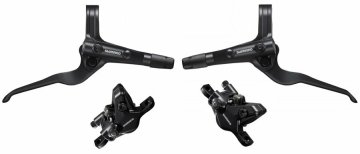 Sada hydraulických kotúčových bŕzd Shimano MT402-3 / MT410 zadná - bez brzdového kotúča - čierna