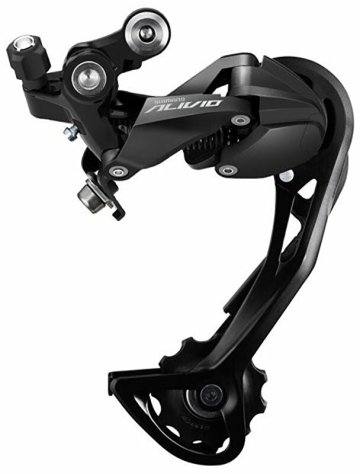 Zadná prehadzovačka 9-rýchlostná Shimano Alivio RD-M3100 s dlhou klietkou - čierna