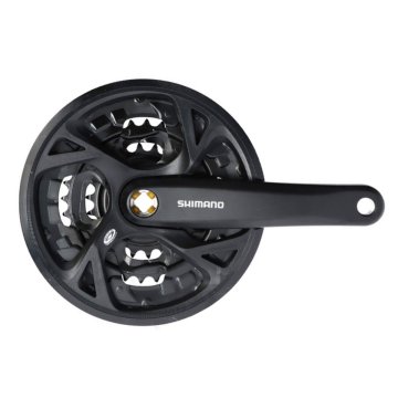 Kľuky 3 x 9 rýchlostí Shimano Altus FC-M371 so 175 mm kľukou 48-36-26T - čierna