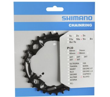 Prevodovka 30T Shimano Alivio FC-M4000