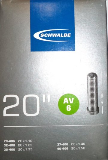 Duša Schwalbe AV6 20" / 28/40-406 - 40mm ventil