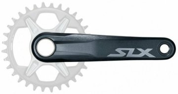 Kľuky 12-rýchlostné Shimano SLX FC-M7130-1 bez prevodníka 175 mm - čierne