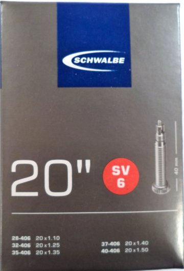 Duša Schwalbe SV6 20" / 28/40-406 - 40mm ventil