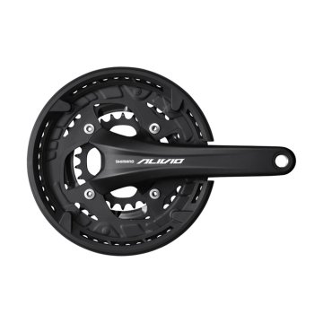 Kľuky 9-rýchlostné Shimano Alivio T4060 so 175 mm kľukou 48 x 36 x 26T - čierna