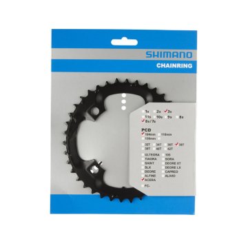 Reťaz 38T Shimano Acera FC-M361 - čierna