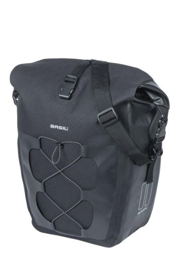 Taška na bicykel Basil Navigator Waterproof 25-31 litrov 32 x 15 x 37 cm - čierna